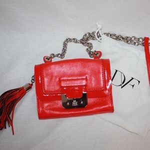 Diane Von Furstenberg DVF Mini Harper Bag in Red